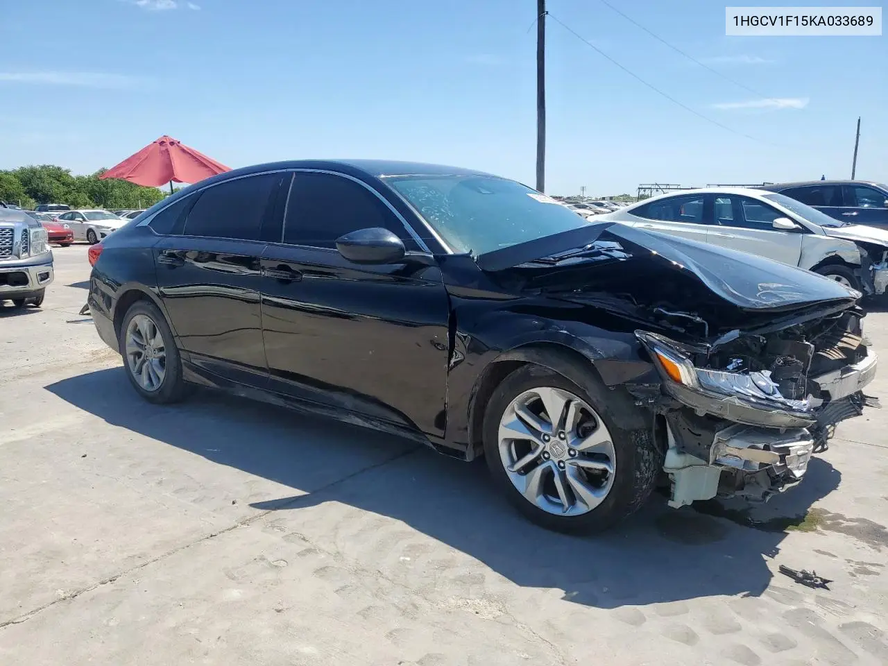 2019 Honda Accord Lx VIN: 1HGCV1F15KA033689 Lot: 62866135