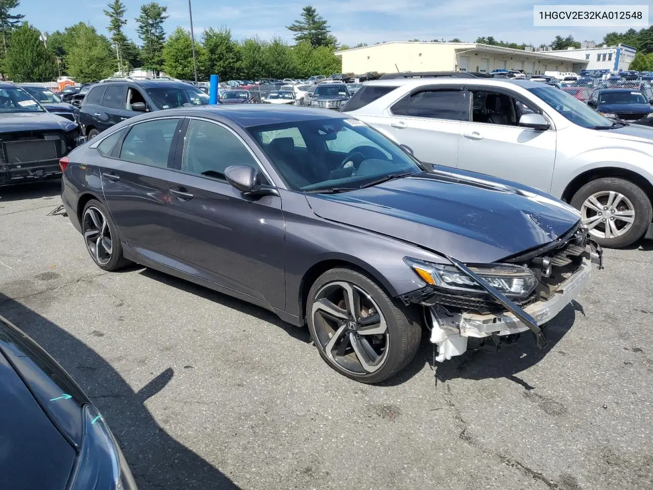 2019 Honda Accord Sport VIN: 1HGCV2E32KA012548 Lot: 62986365