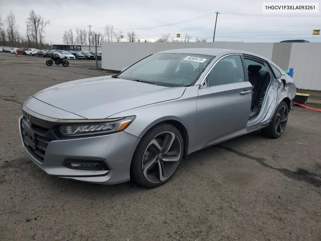 2020 Honda Accord Sport VIN: 1HGCV1F3XLA093261 Lot: 48385475