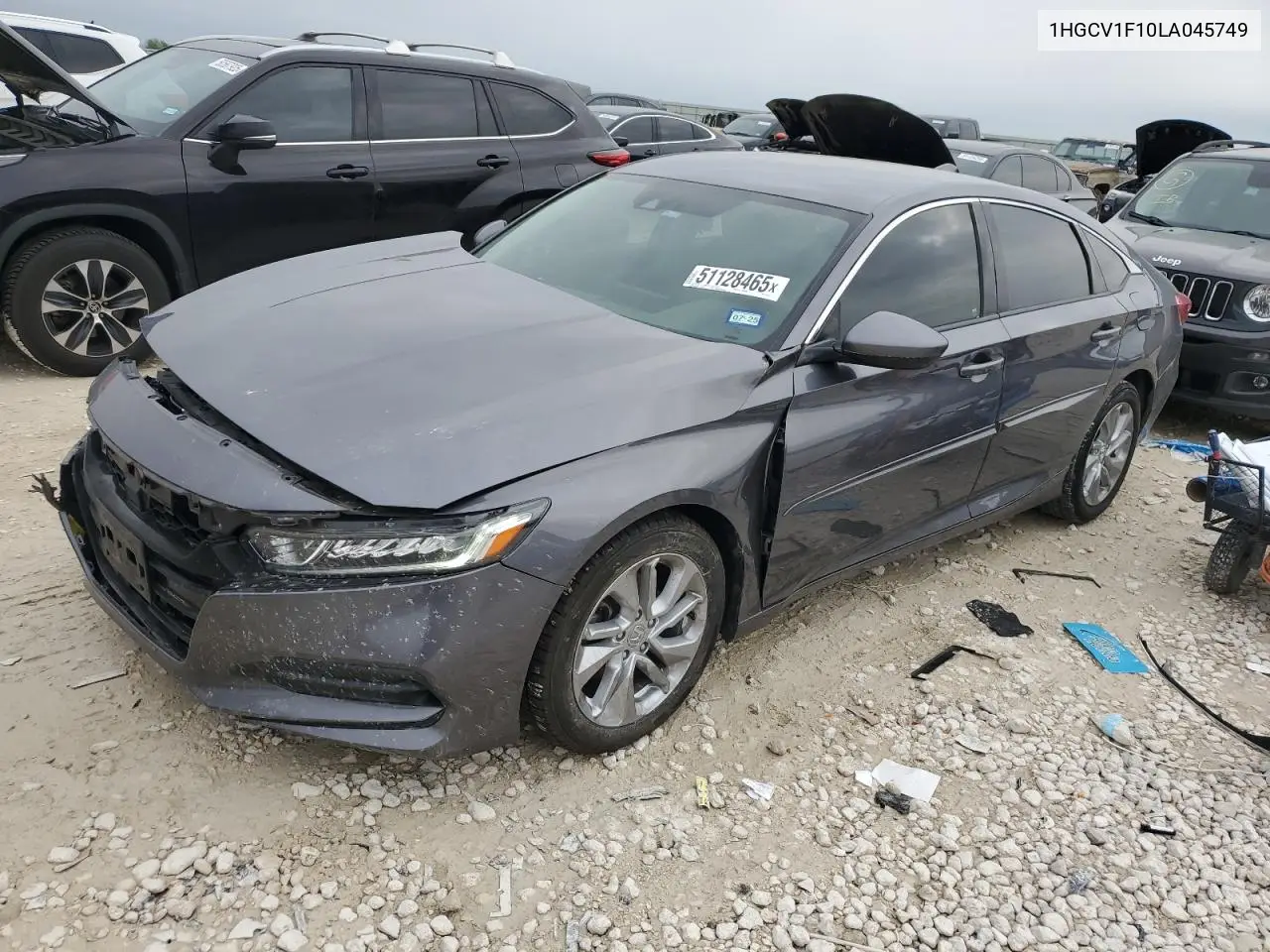 2020 Honda Accord Lx VIN: 1HGCV1F10LA045749 Lot: 51128465