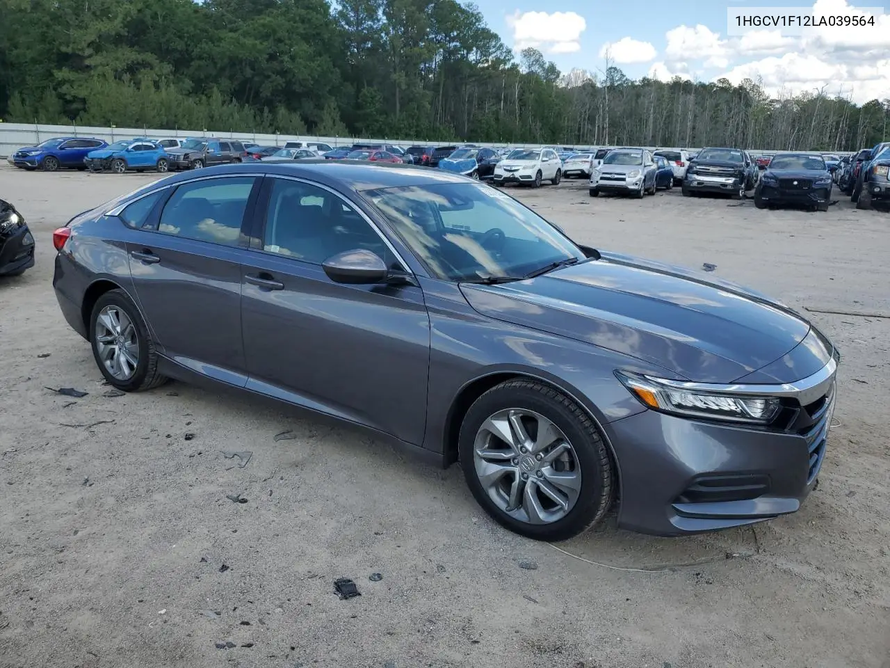 2020 Honda Accord Lx VIN: 1HGCV1F12LA039564 Lot: 56378235