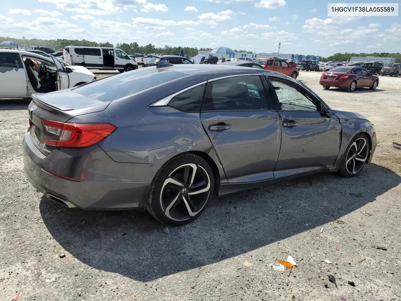 2020 Honda Accord Sport VIN: 1HGCV1F38LA055589 Lot: 56788225