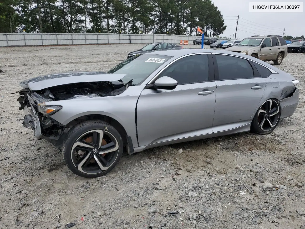 2020 Honda Accord Sport VIN: 1HGCV1F36LA100397 Lot: 58363835