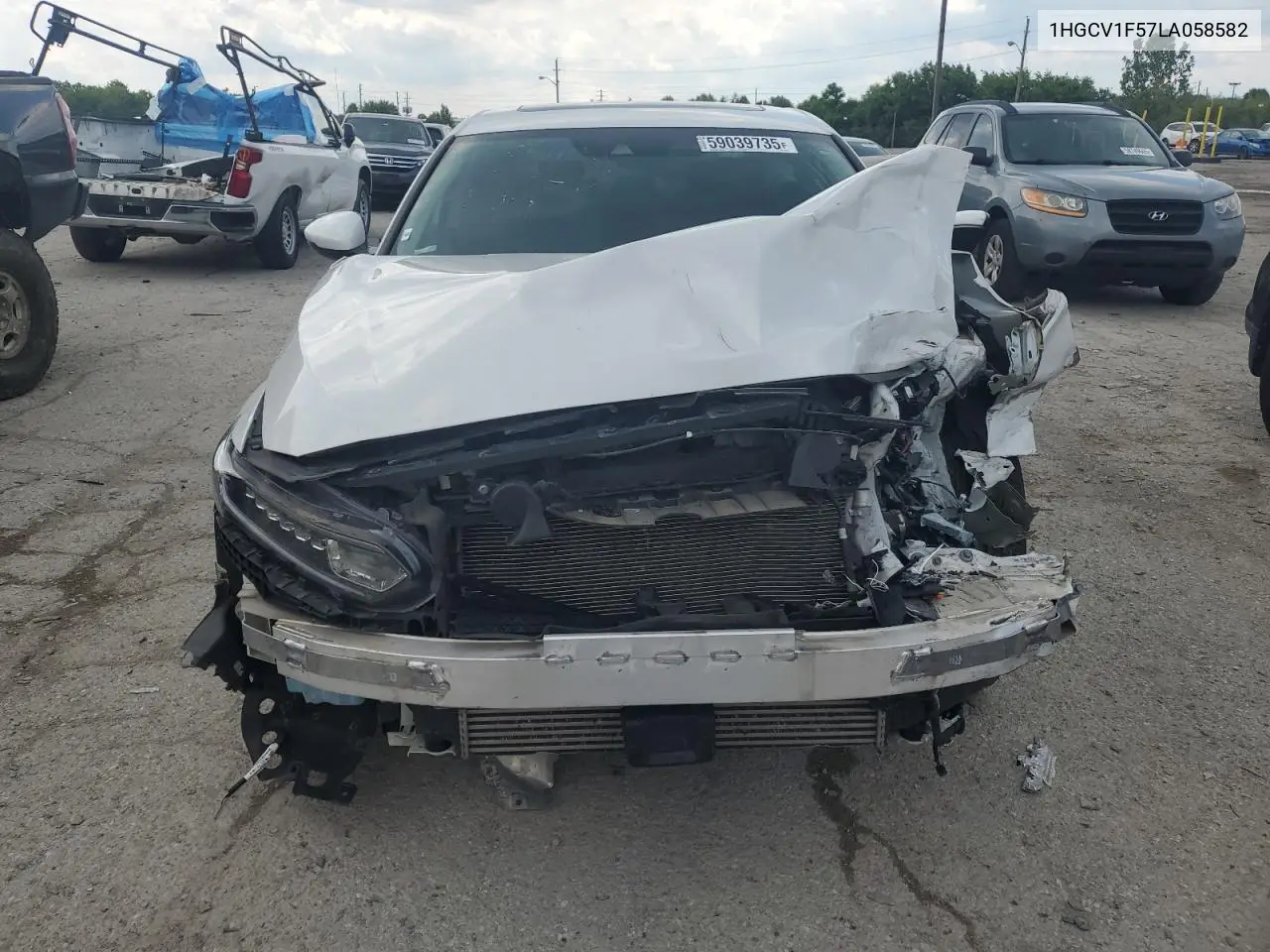 2020 Honda Accord Exl VIN: 1HGCV1F57LA058582 Lot: 59039735