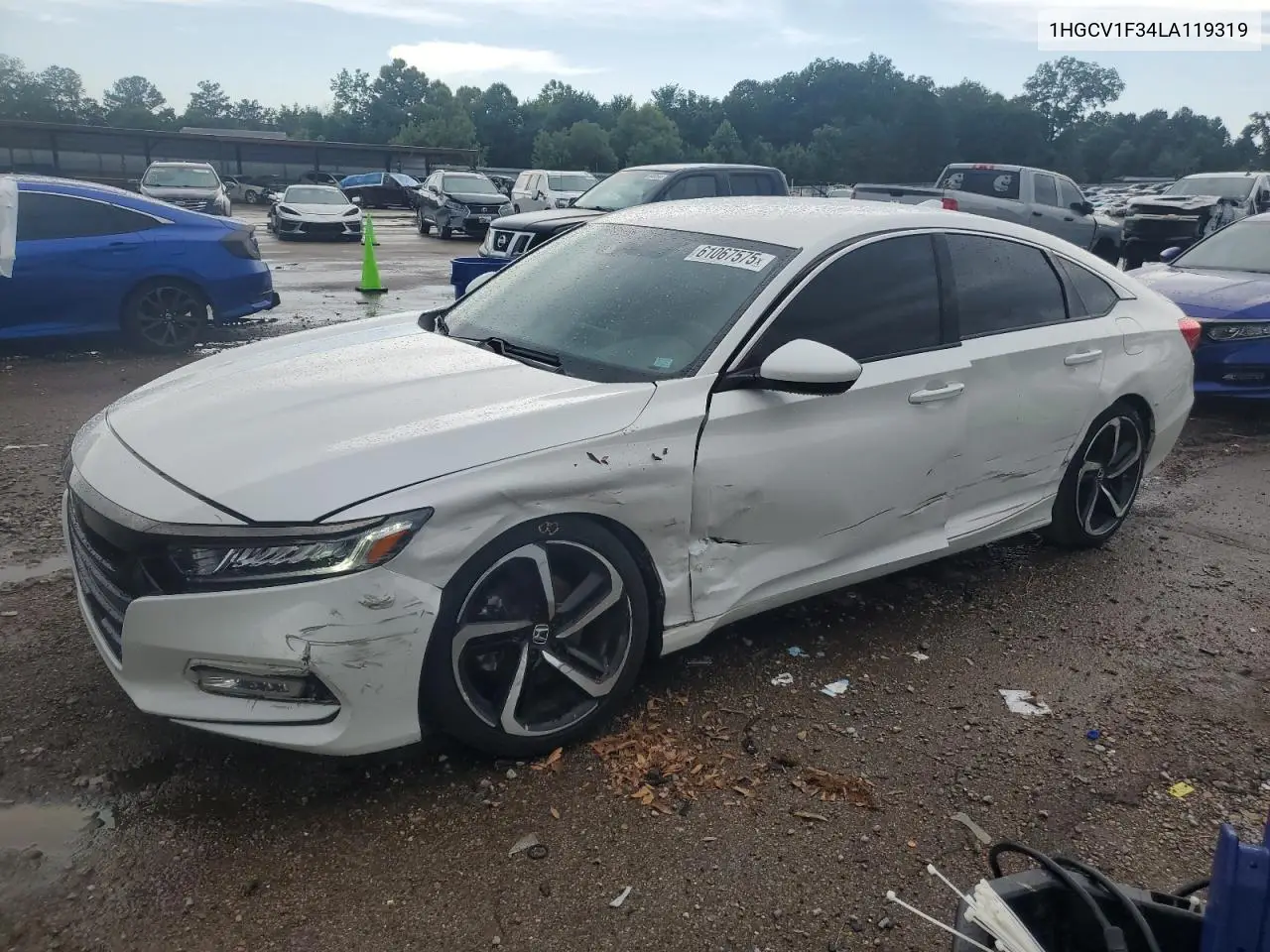 2020 Honda Accord Sport VIN: 1HGCV1F34LA119319 Lot: 61067575