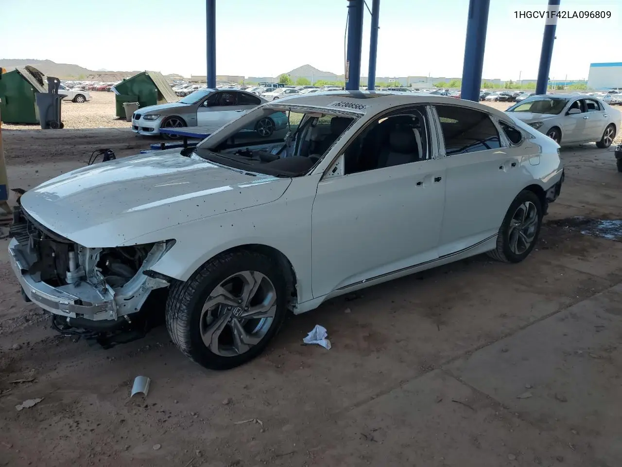 2020 Honda Accord Ex VIN: 1HGCV1F42LA096809 Lot: 62308565