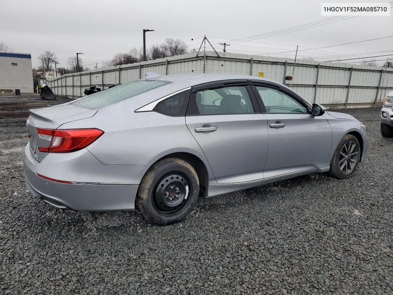 2021 Honda Accord Exl VIN: 1HGCV1F52MA085710 Lot: 50154215