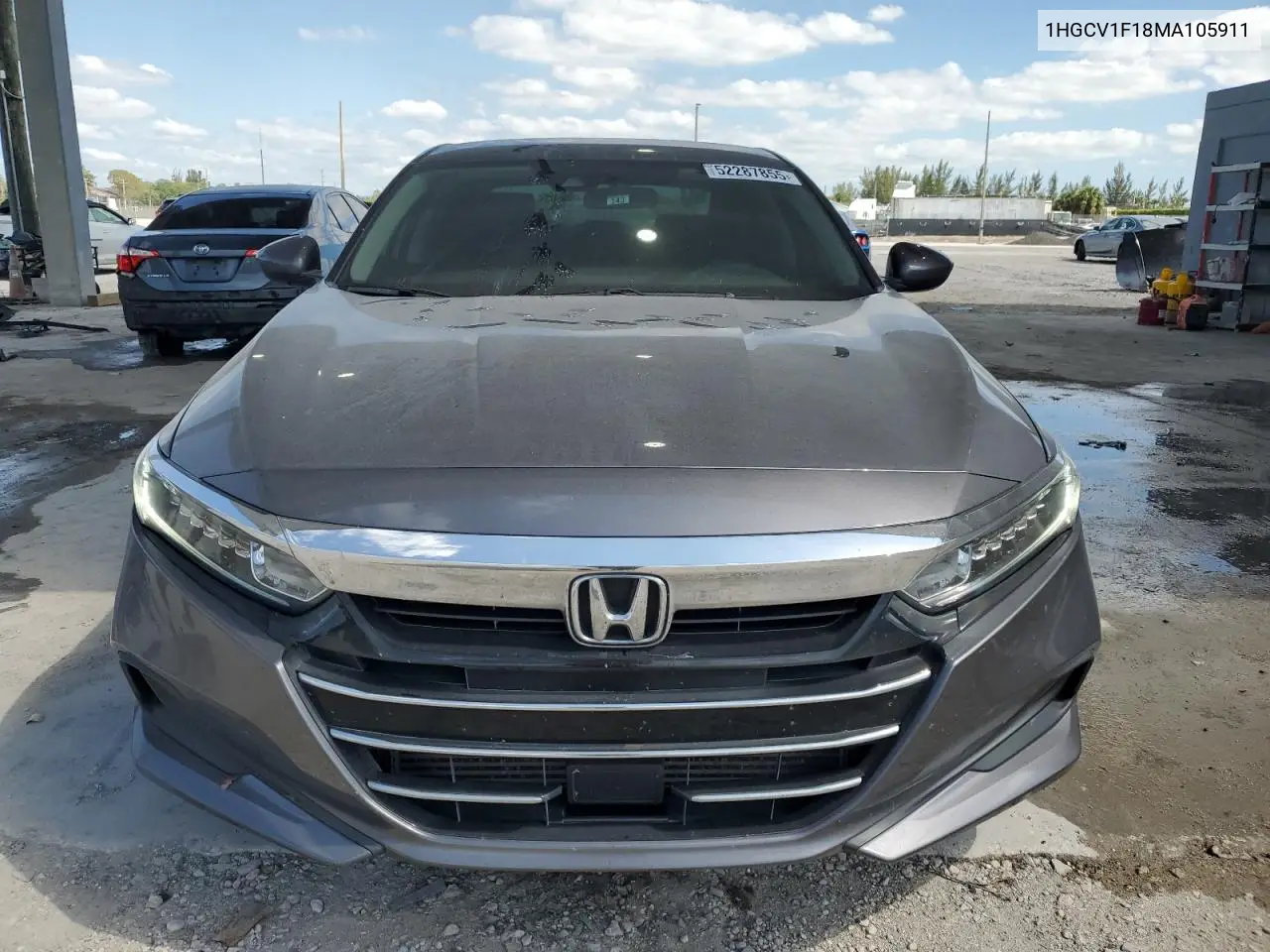 2021 Honda Accord Lx VIN: 1HGCV1F18MA105911 Lot: 52287855