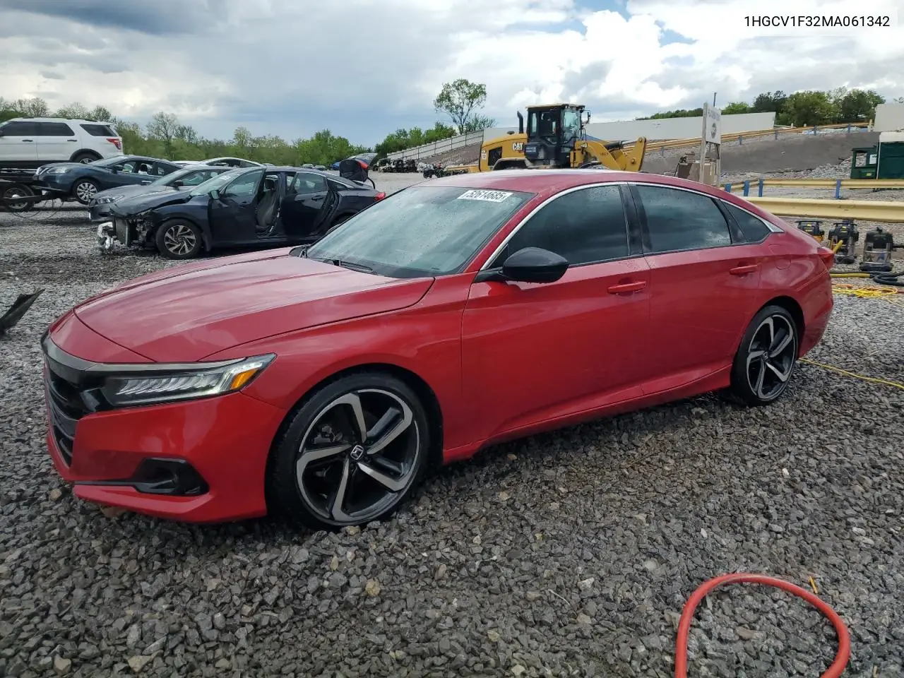 2021 Honda Accord Sport VIN: 1HGCV1F32MA061342 Lot: 52614685