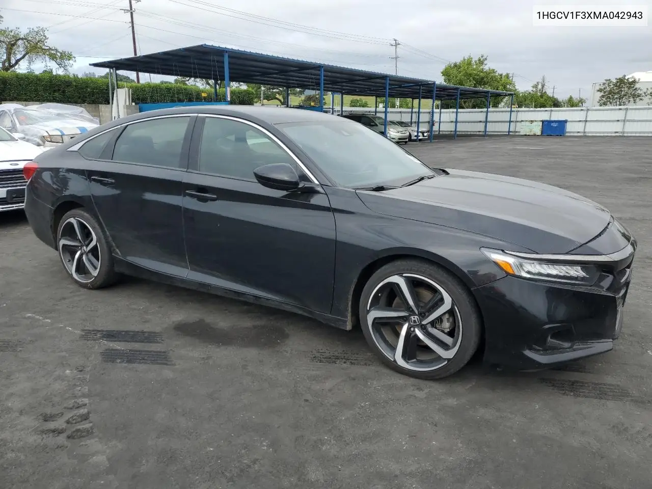 2021 Honda Accord Sport VIN: 1HGCV1F3XMA042943 Lot: 53166505