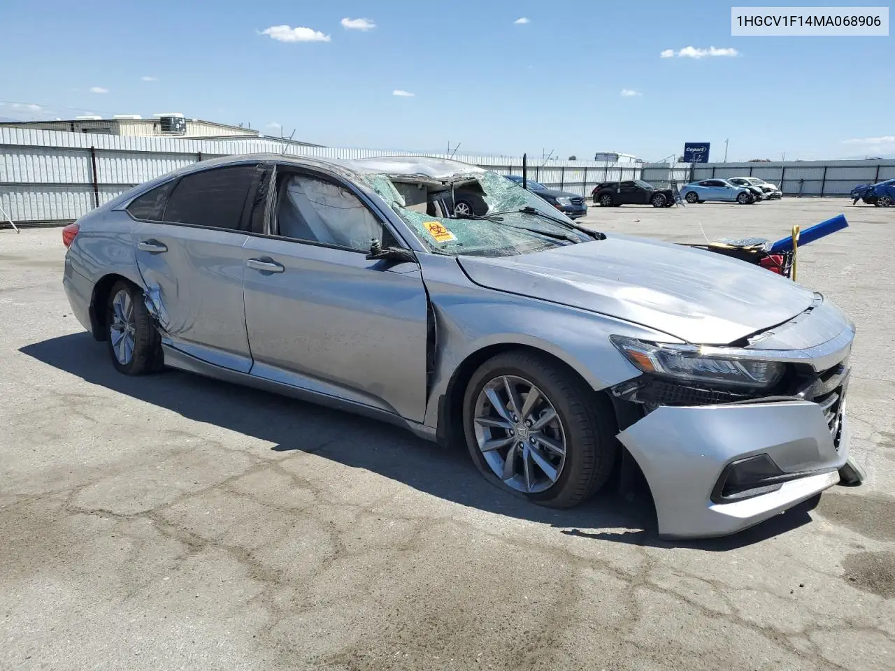 2021 Honda Accord Lx VIN: 1HGCV1F14MA068906 Lot: 56334395