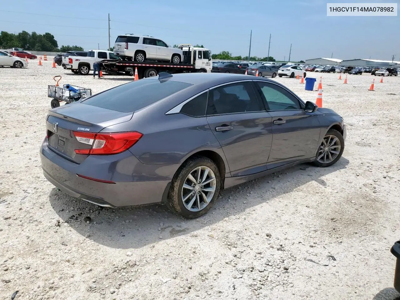 2021 Honda Accord Lx VIN: 1HGCV1F14MA078982 Lot: 56529405