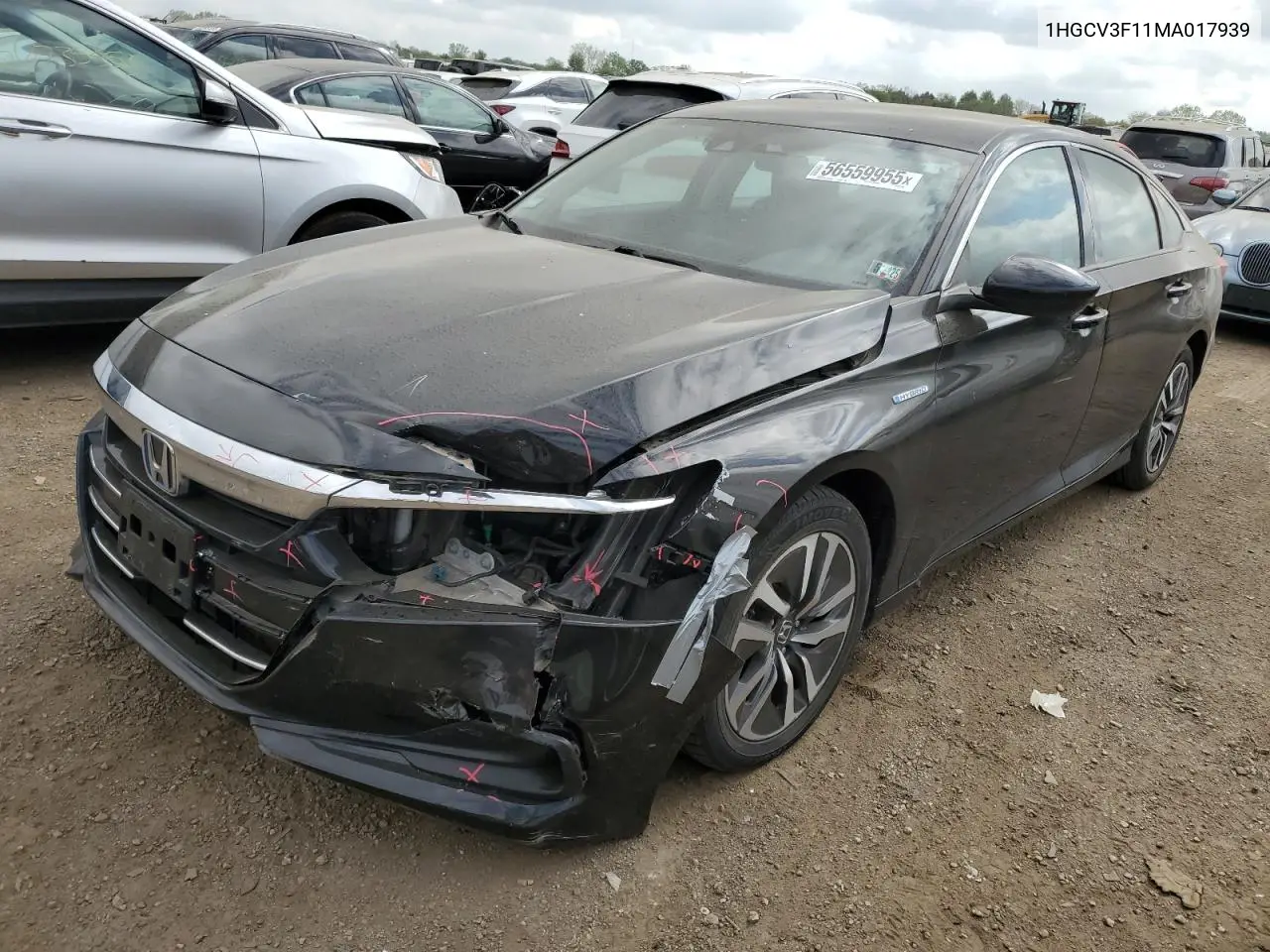 2021 Honda Accord Hybrid VIN: 1HGCV3F11MA017939 Lot: 56559955