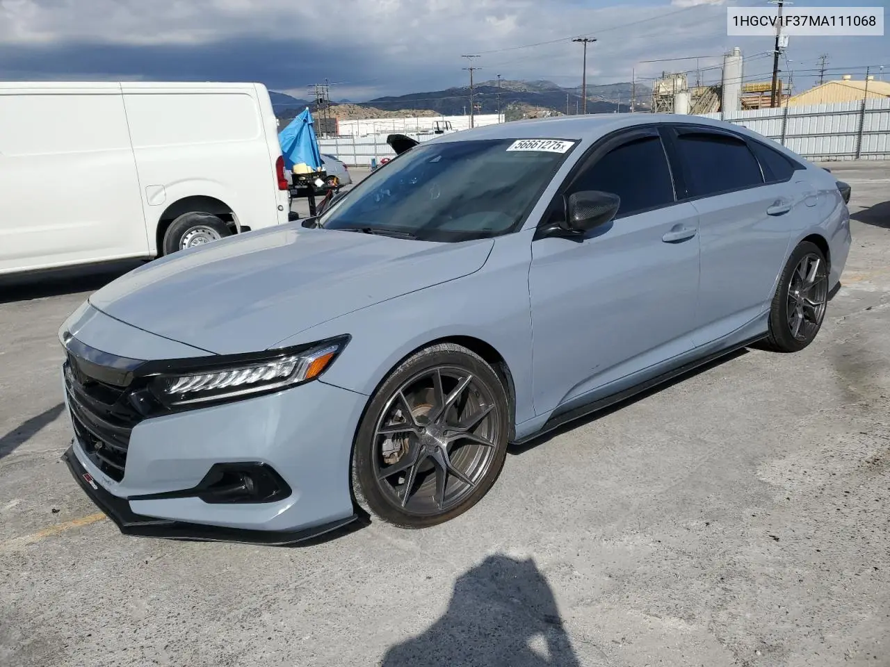 2021 Honda Accord Sport VIN: 1HGCV1F37MA111068 Lot: 56661275