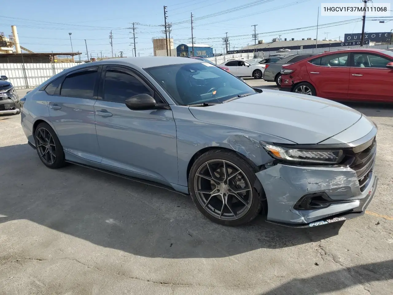 2021 Honda Accord Sport VIN: 1HGCV1F37MA111068 Lot: 56661275