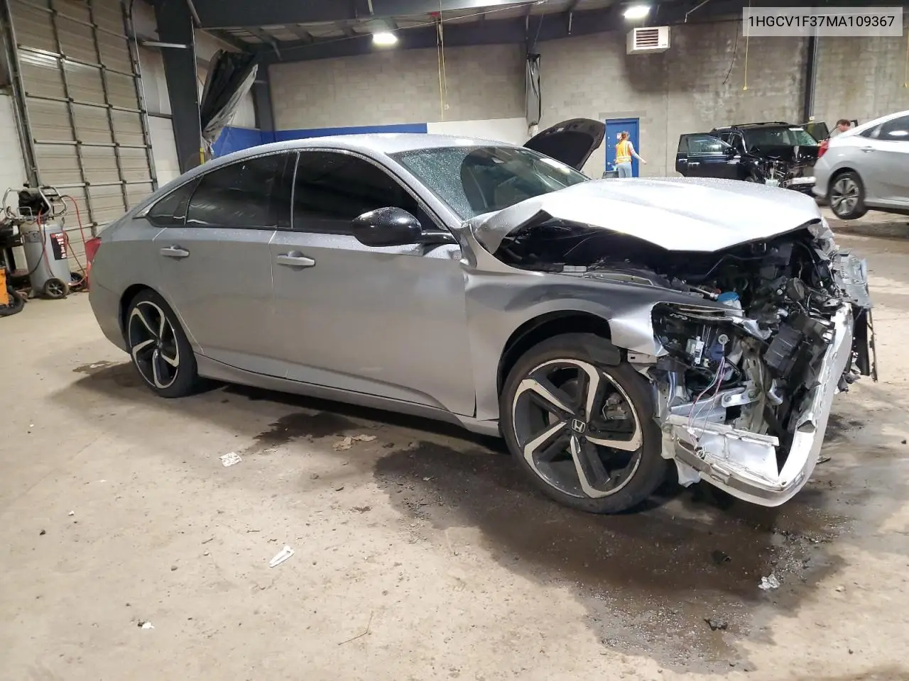 2021 Honda Accord Sport VIN: 1HGCV1F37MA109367 Lot: 56870155