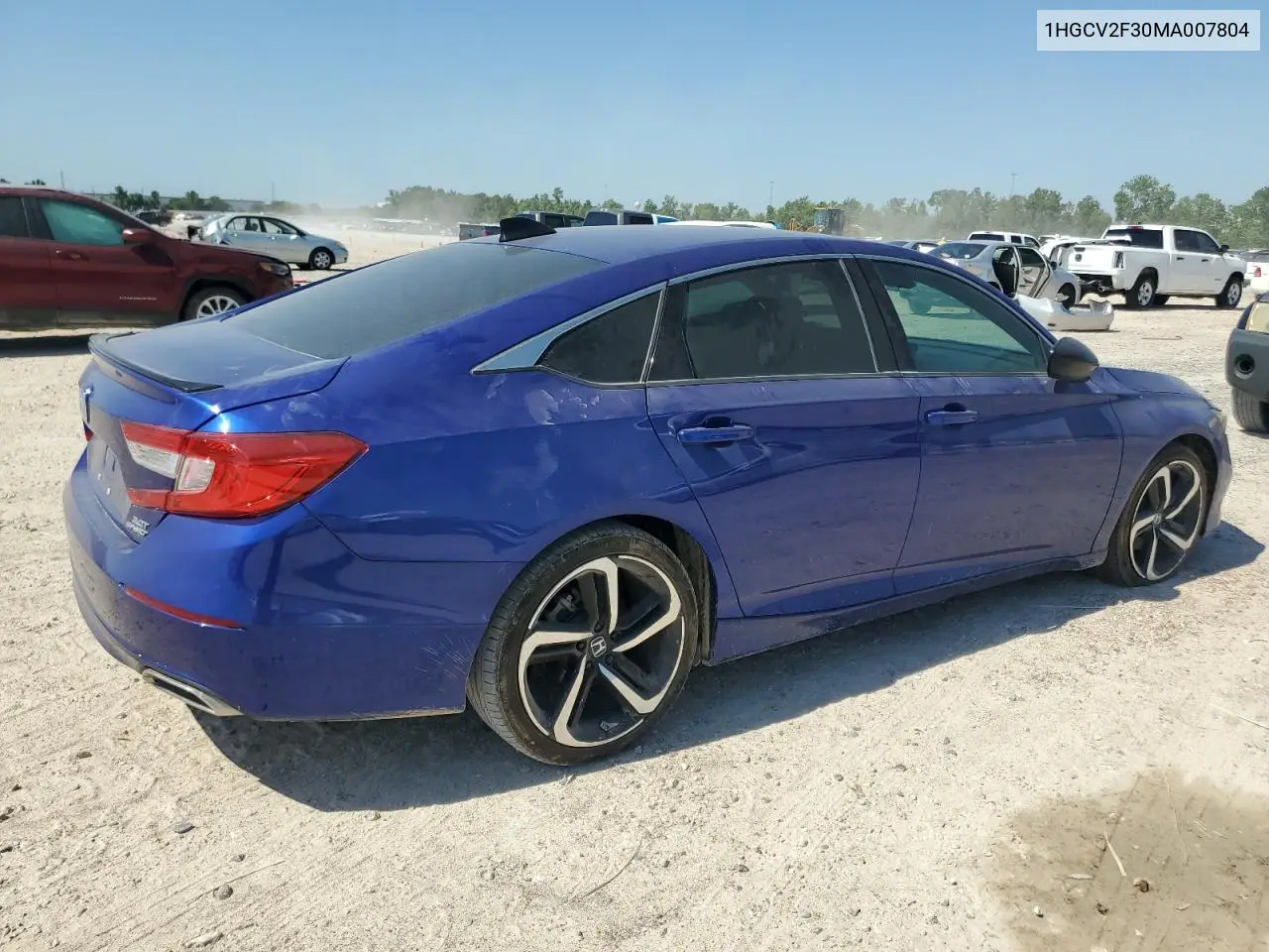 2021 Honda Accord Sport VIN: 1HGCV2F30MA007804 Lot: 56879805