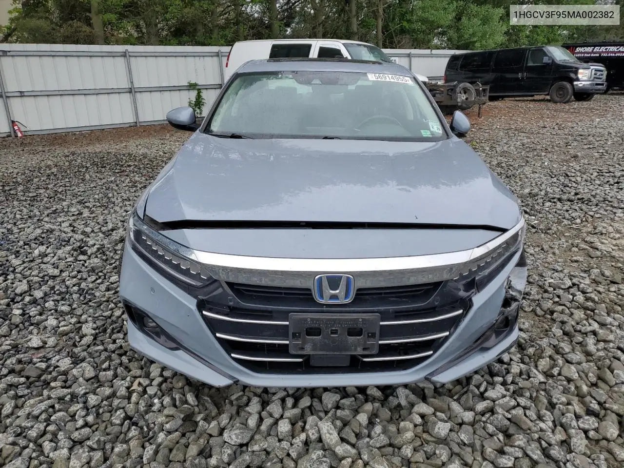2021 Honda Accord Touring Hybrid VIN: 1HGCV3F95MA002382 Lot: 56914955