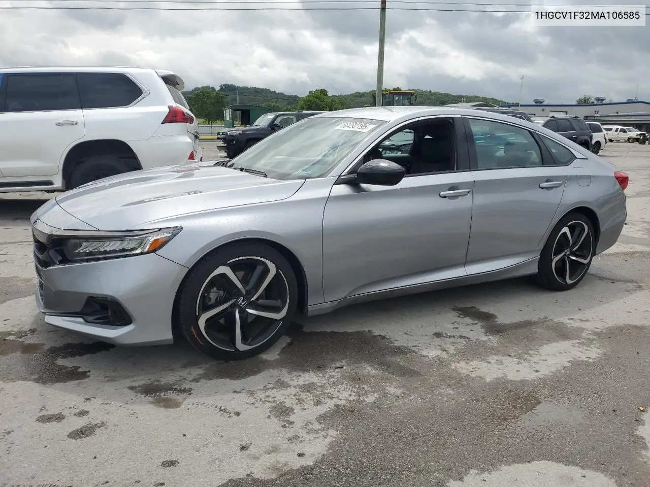 2021 Honda Accord Sport VIN: 1HGCV1F32MA106585 Lot: 60492195