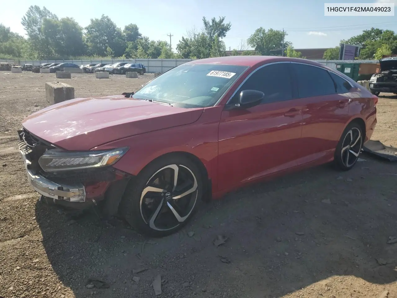 2021 Honda Accord Sport Se VIN: 1HGCV1F42MA049023 Lot: 61977185