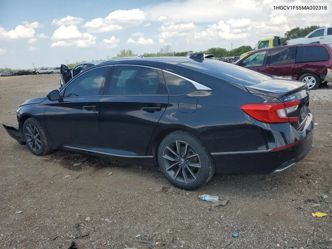 2021 Honda Accord Exl VIN: 1HGCV1F55MA002318 Lot: 62186015