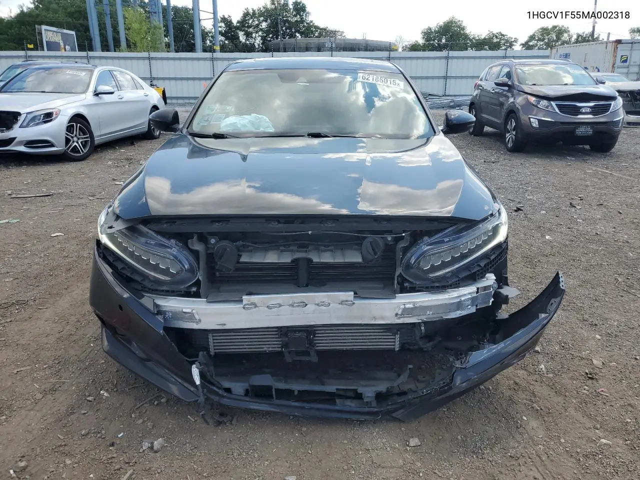 2021 Honda Accord Exl VIN: 1HGCV1F55MA002318 Lot: 62186015