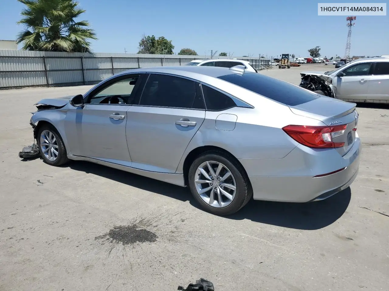 2021 Honda Accord Lx VIN: 1HGCV1F14MA084314 Lot: 62610575