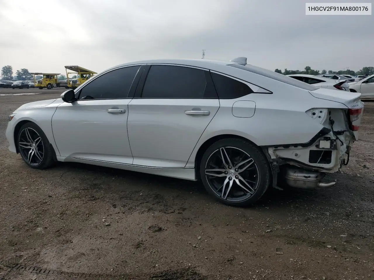 2021 Honda Accord Touring VIN: 1HGCV2F91MA800176 Lot: 62633405