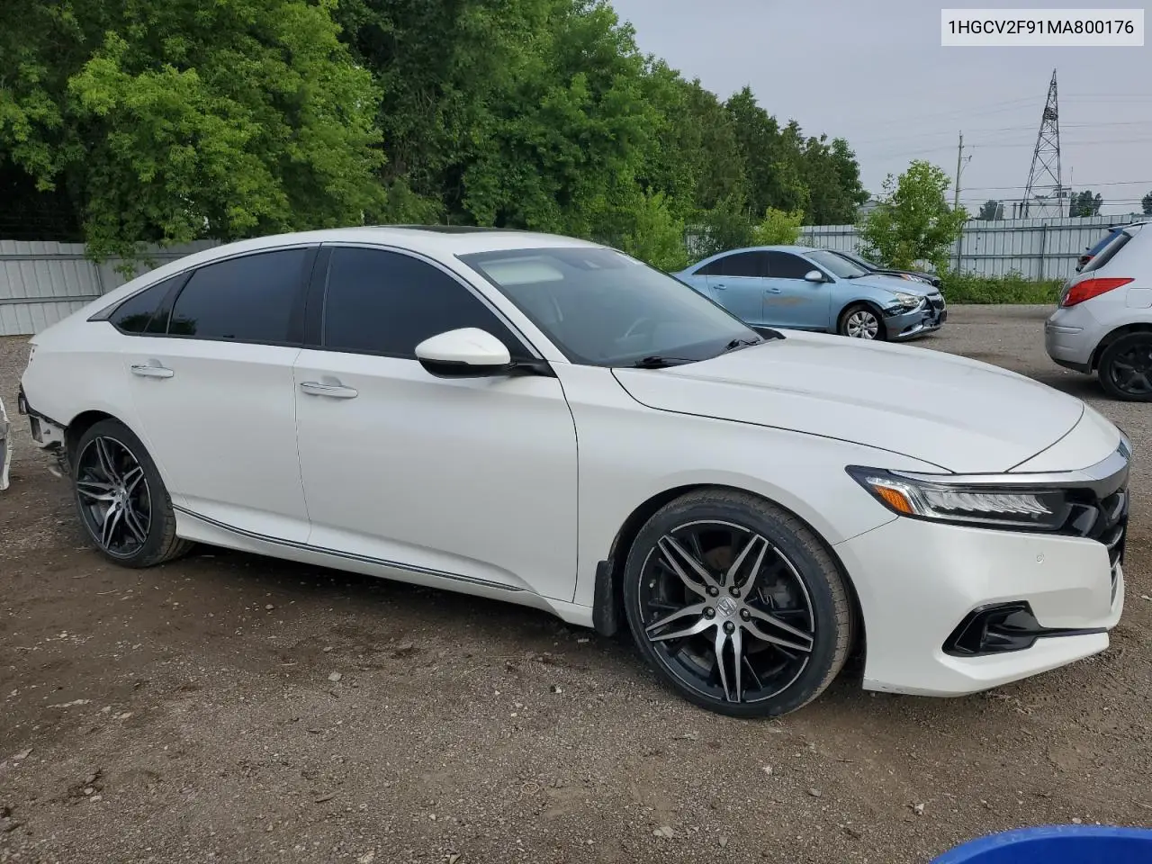 2021 Honda Accord Touring VIN: 1HGCV2F91MA800176 Lot: 62633405