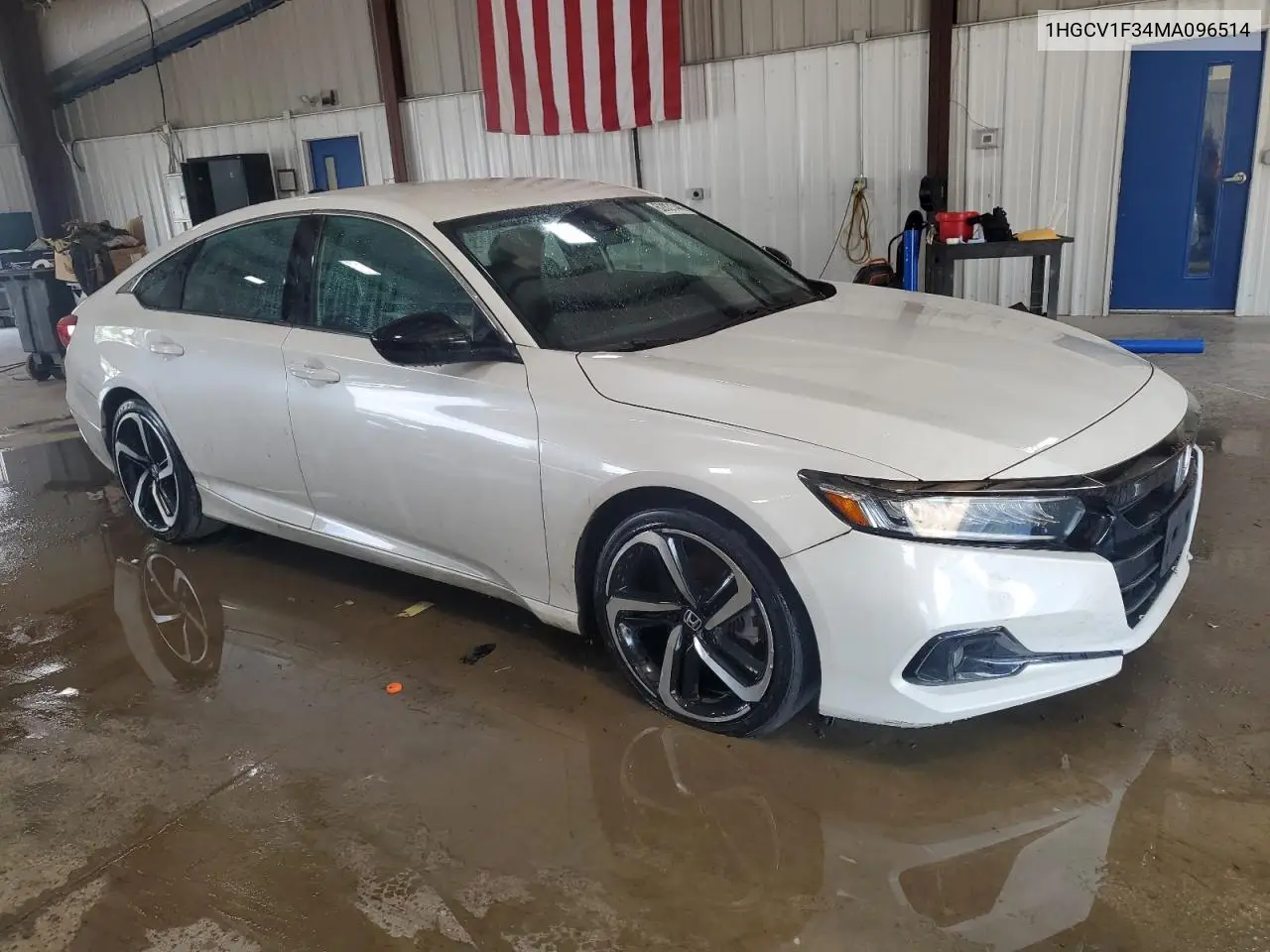 2021 Honda Accord Sport VIN: 1HGCV1F34MA096514 Lot: 62831445