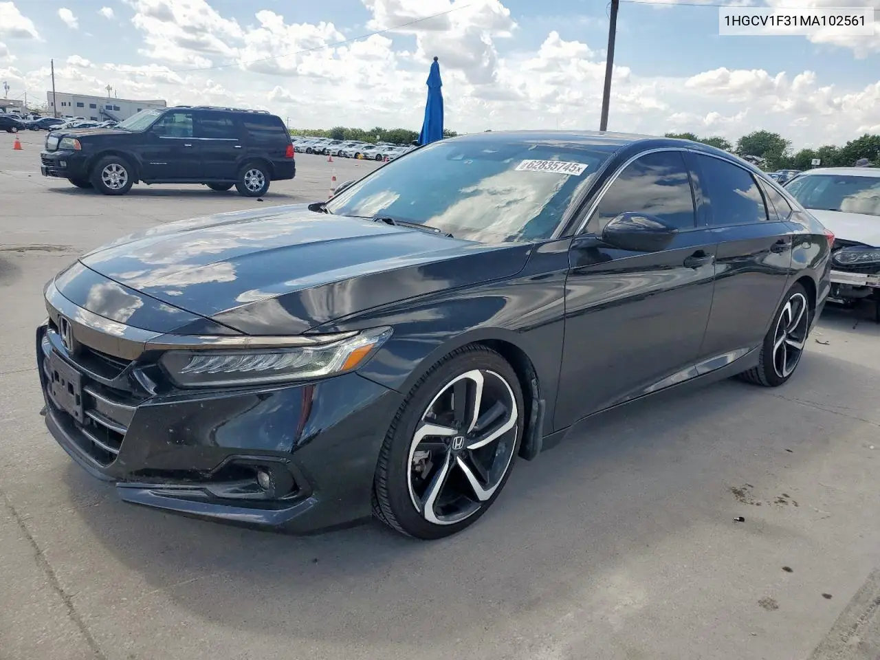 2021 Honda Accord Sport VIN: 1HGCV1F31MA102561 Lot: 62835745