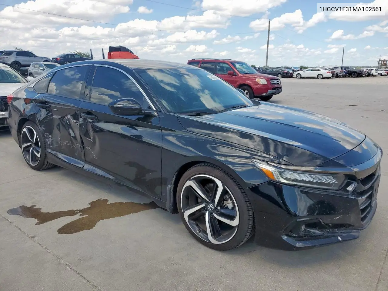 2021 Honda Accord Sport VIN: 1HGCV1F31MA102561 Lot: 62835745