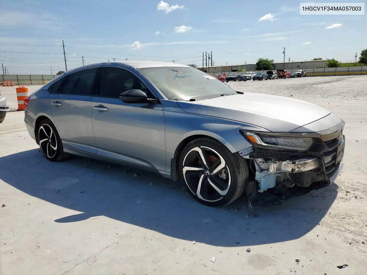 2021 Honda Accord Sport VIN: 1HGCV1F34MA057003 Lot: 63036555