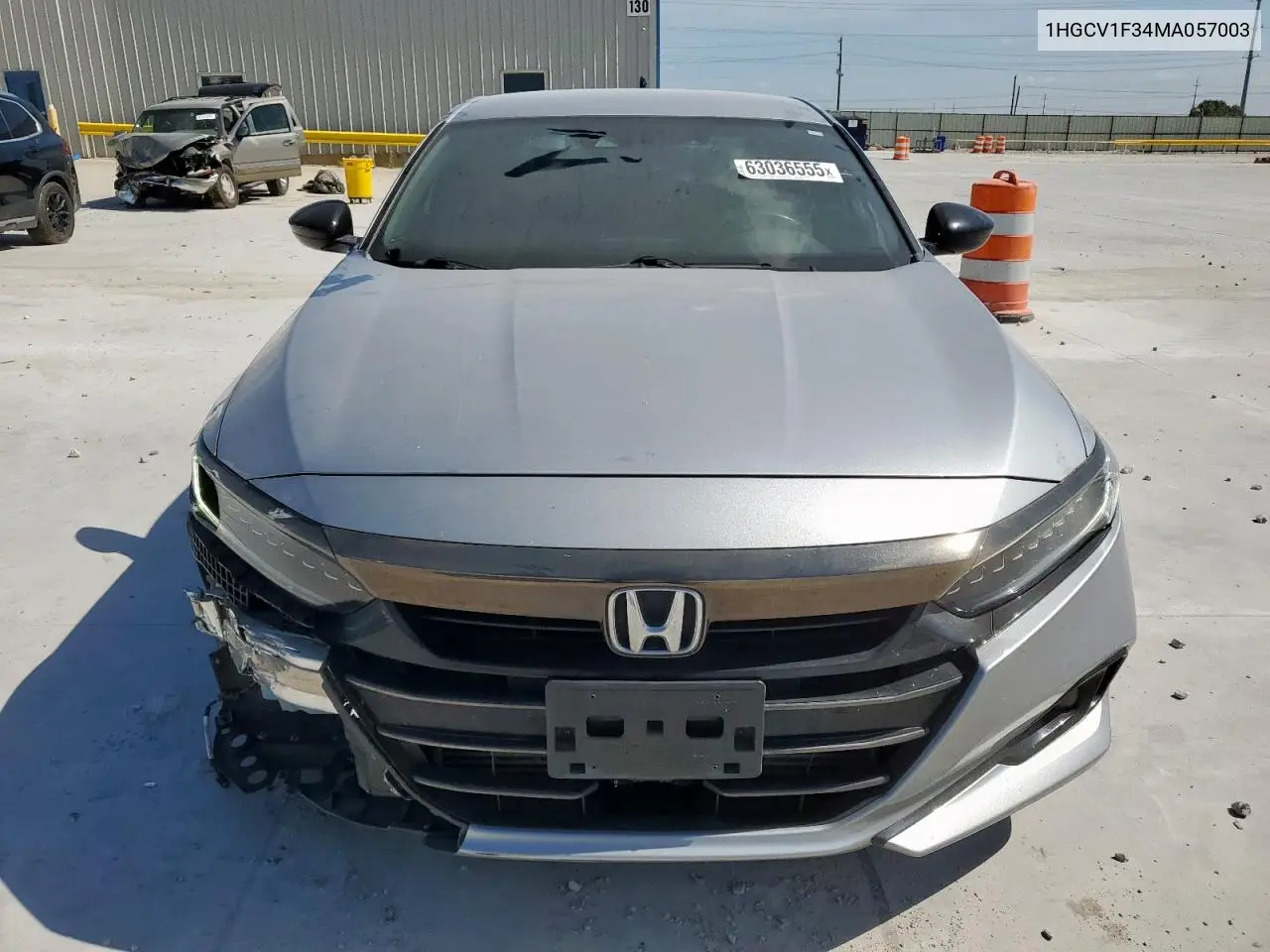 2021 Honda Accord Sport VIN: 1HGCV1F34MA057003 Lot: 63036555