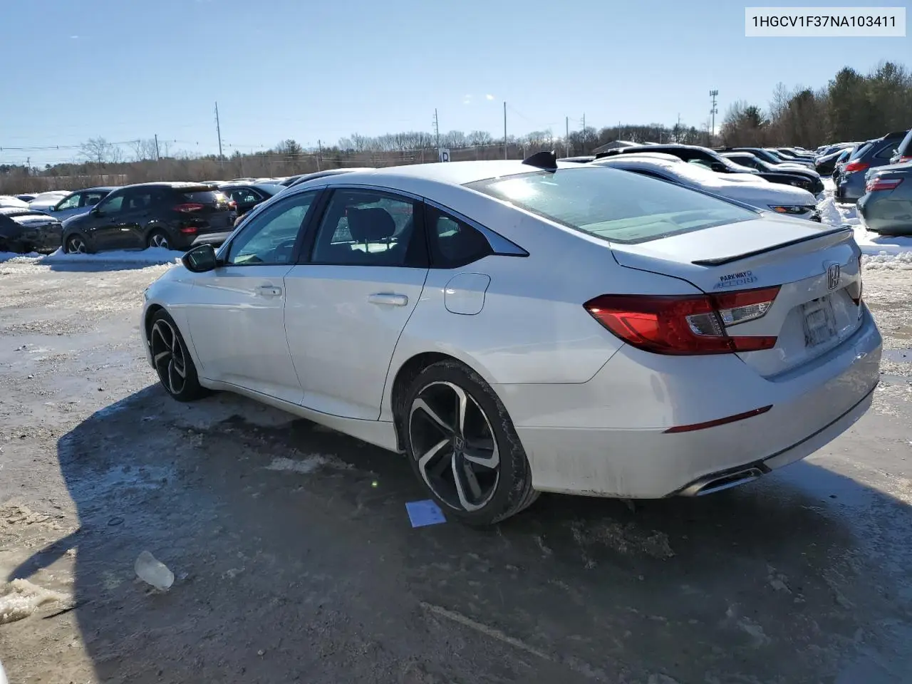 2022 Honda Accord Sport VIN: 1HGCV1F37NA103411 Lot: 45031815
