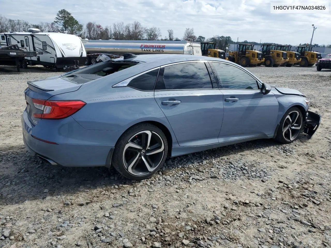 2022 Honda Accord Sport Se VIN: 1HGCV1F47NA034826 Lot: 46471575