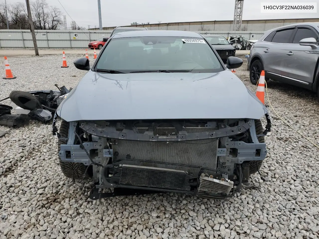 2022 Honda Accord Hybrid Sport VIN: 1HGCV3F22NA036039 Lot: 48056975