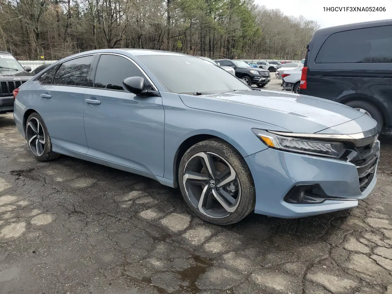 2022 Honda Accord Sport VIN: 1HGCV1F3XNA052406 Lot: 48333655