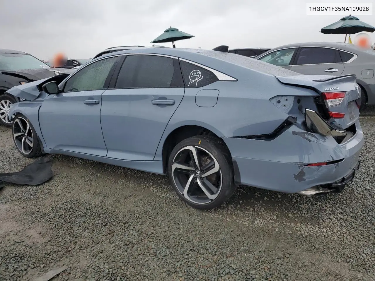2022 Honda Accord Sport VIN: 1HGCV1F35NA109028 Lot: 49400055
