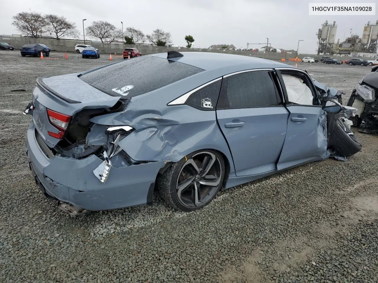 2022 Honda Accord Sport VIN: 1HGCV1F35NA109028 Lot: 49400055