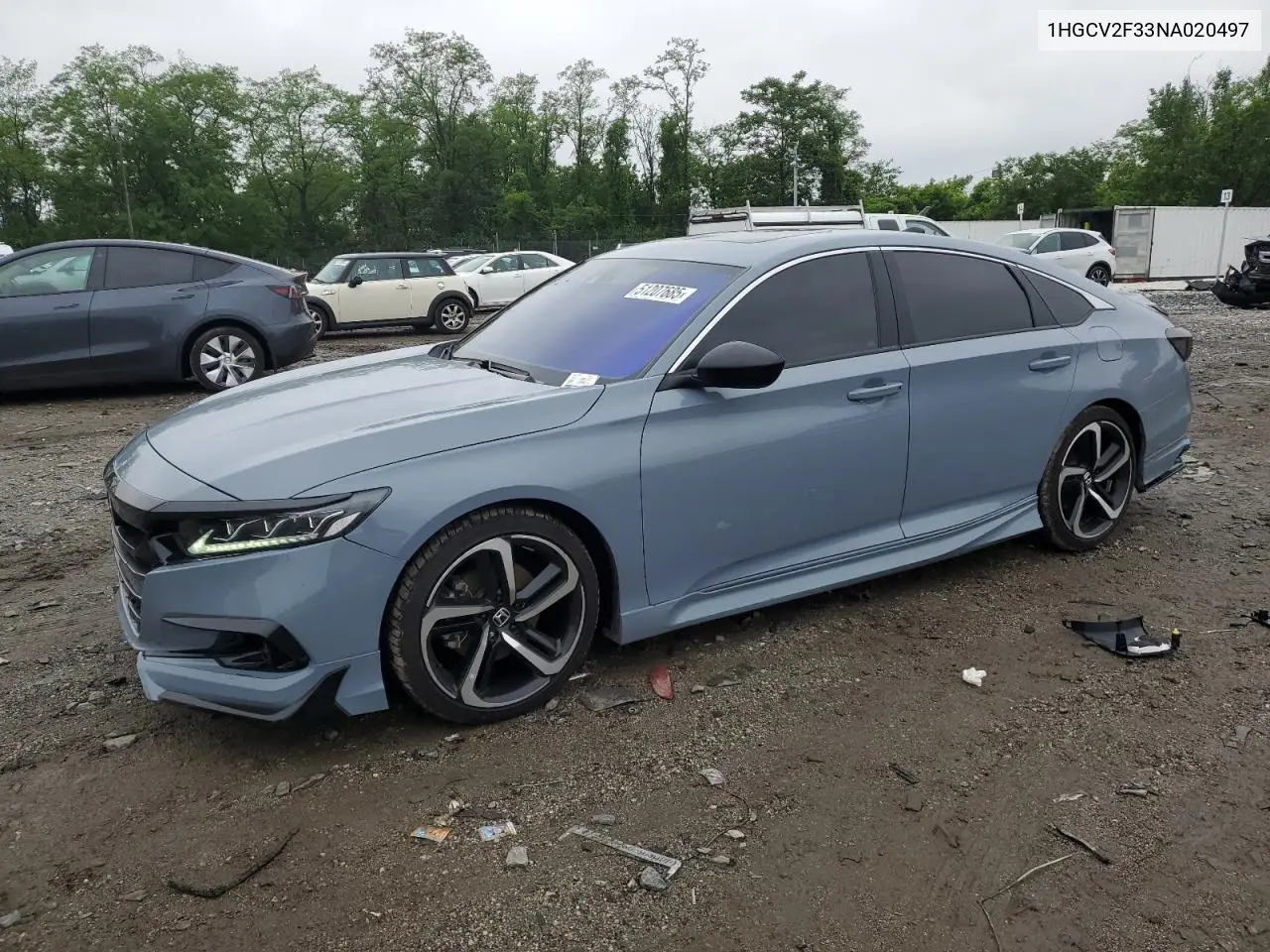 2022 Honda Accord Sport VIN: 1HGCV2F33NA020497 Lot: 51207685