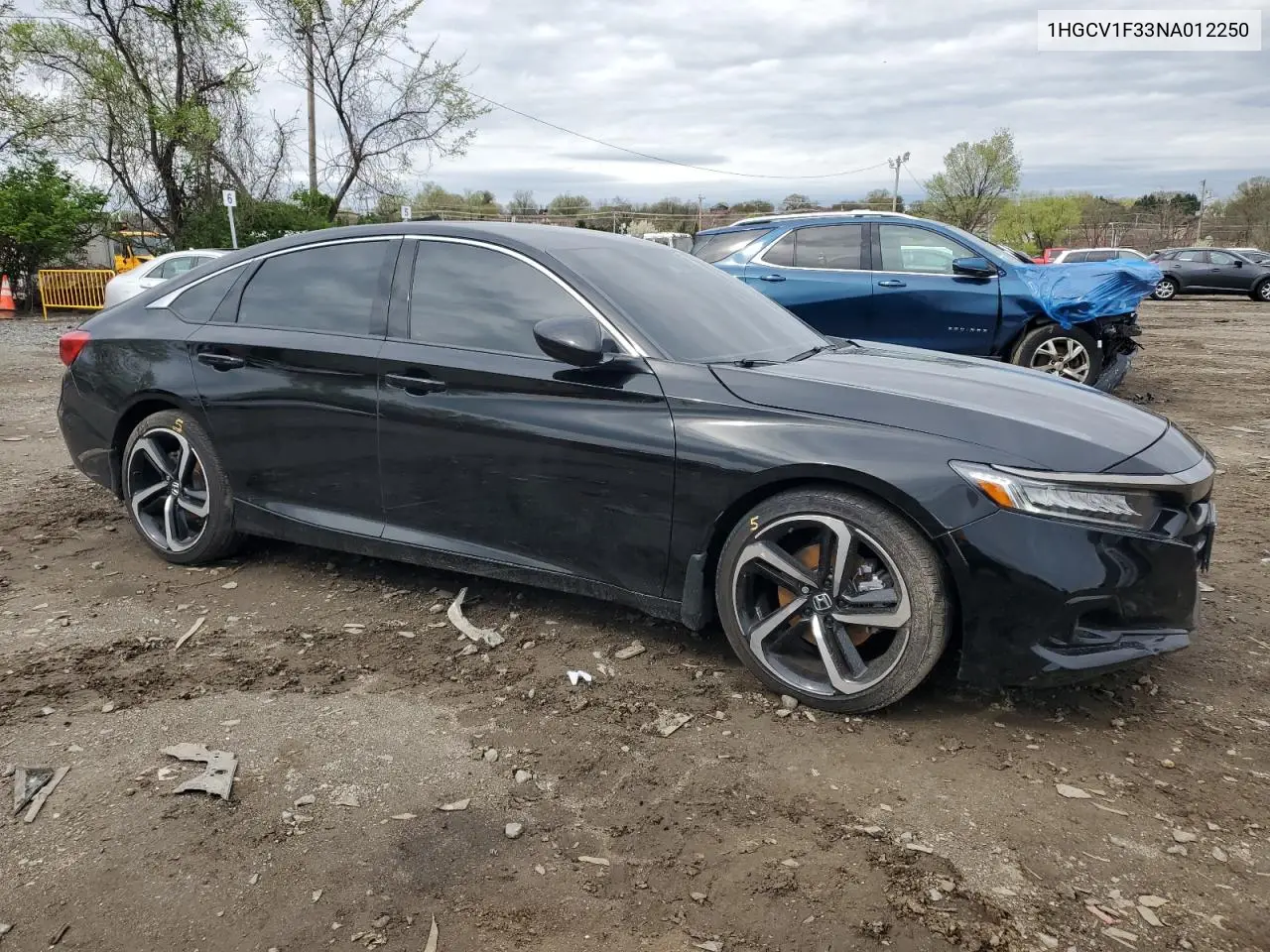 2022 Honda Accord Sport VIN: 1HGCV1F33NA012250 Lot: 51416115