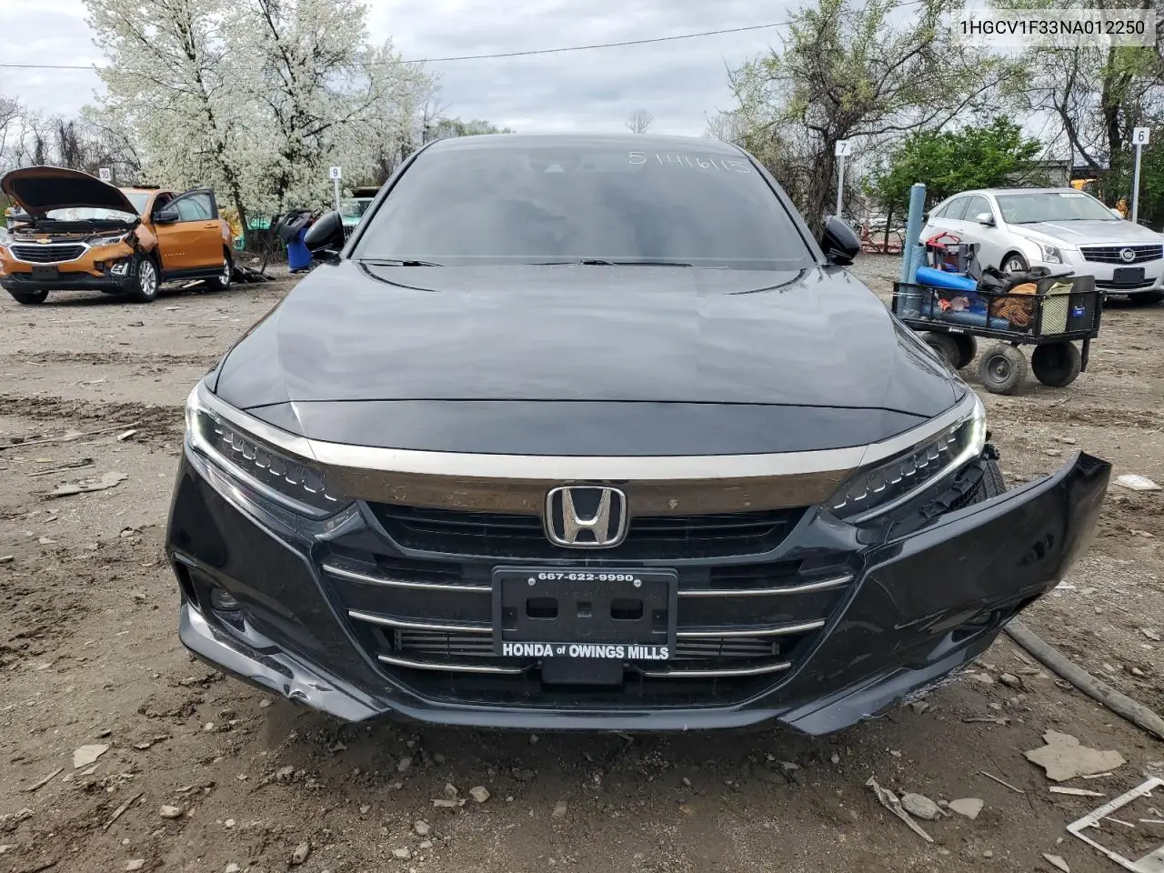 2022 Honda Accord Sport VIN: 1HGCV1F33NA012250 Lot: 51416115