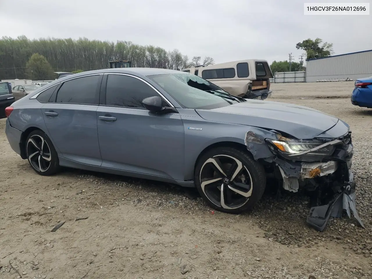 2022 Honda Accord Hybrid Sport VIN: 1HGCV3F26NA012696 Lot: 51742975