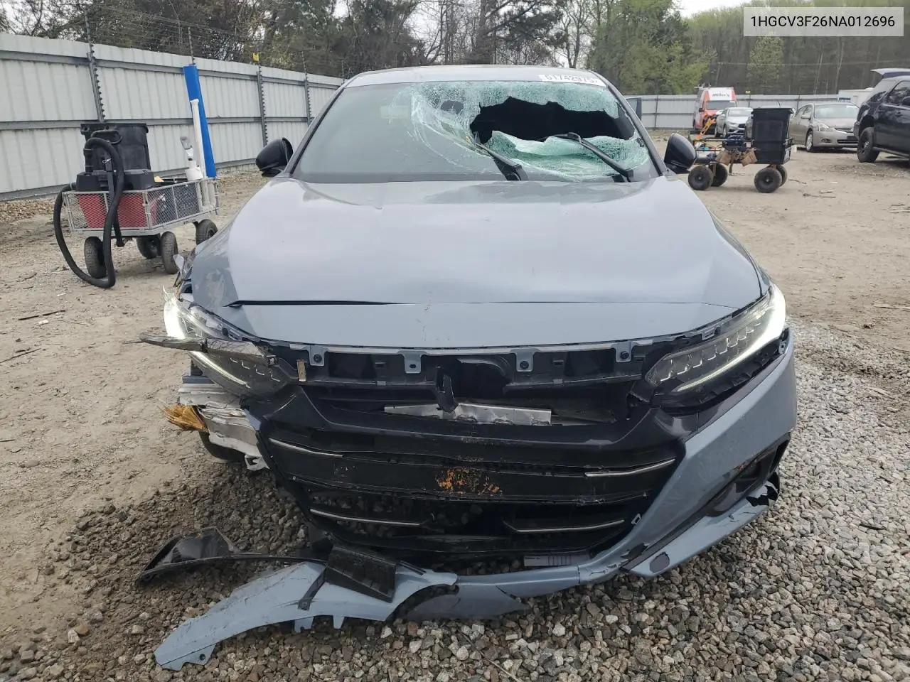 2022 Honda Accord Hybrid Sport VIN: 1HGCV3F26NA012696 Lot: 51742975