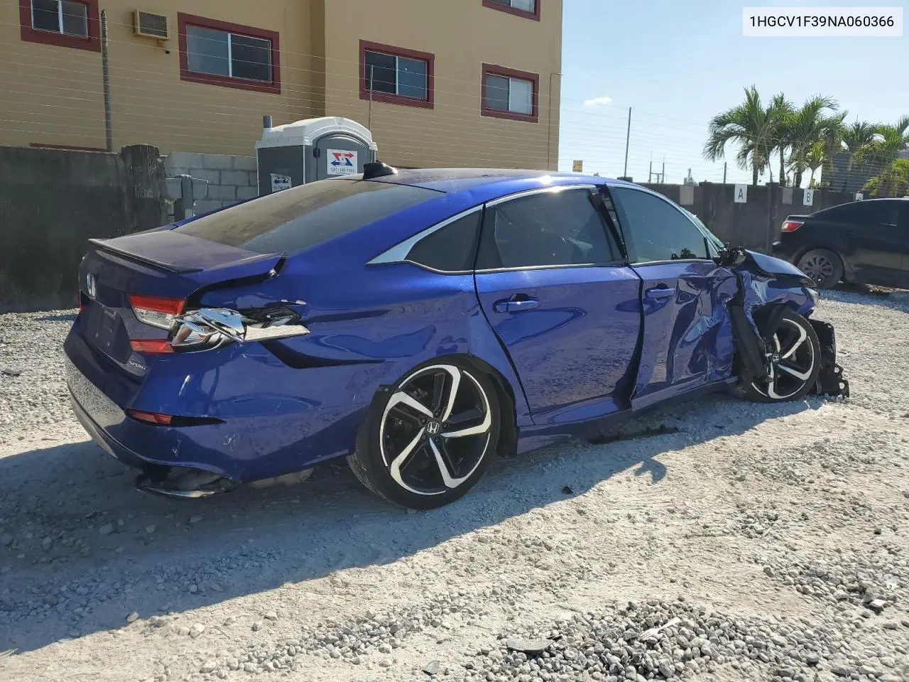 2022 Honda Accord Sport VIN: 1HGCV1F39NA060366 Lot: 53441865