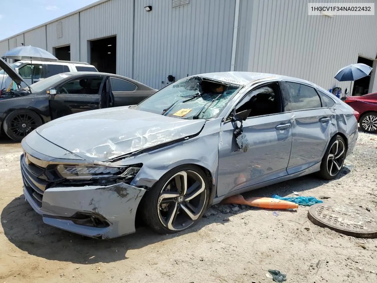 2022 Honda Accord Sport VIN: 1HGCV1F34NA022432 Lot: 54559655