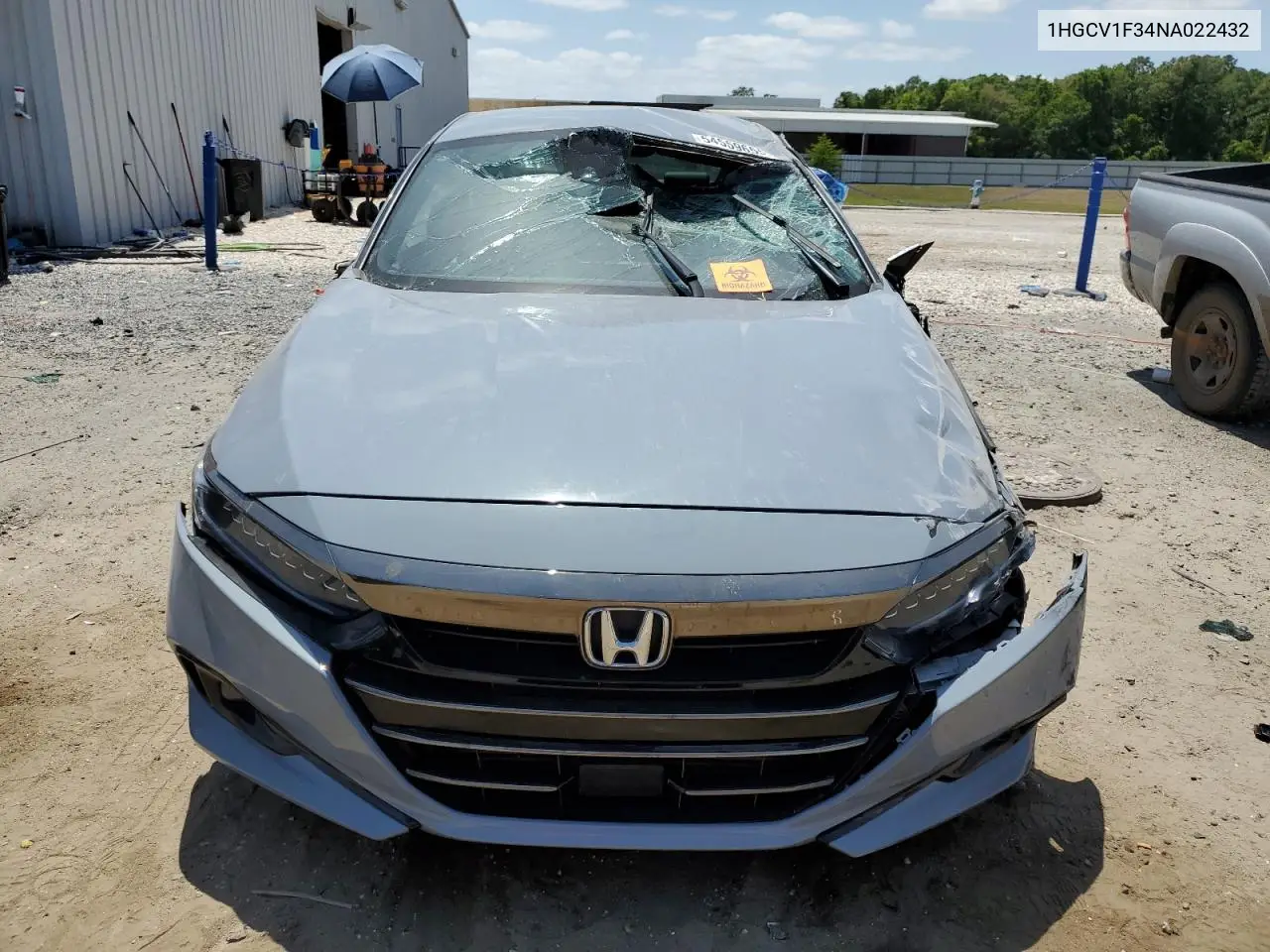 2022 Honda Accord Sport VIN: 1HGCV1F34NA022432 Lot: 54559655