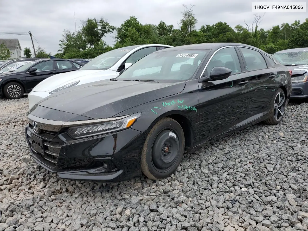 2022 Honda Accord Sport Se VIN: 1HGCV1F49NA045066 Lot: 54824985