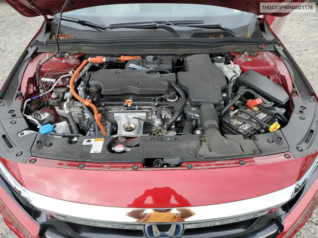 2022 Honda Accord Touring Hybrid VIN: 1HGCV3F90NA021178 Lot: 56506255